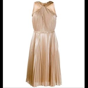 DVF Jeannie Pleated Faux-Halter Dress Size 8